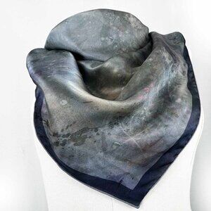 Cosmic Snow Storm & Fairy Dust Square Pure Silk Scarf or Wrap